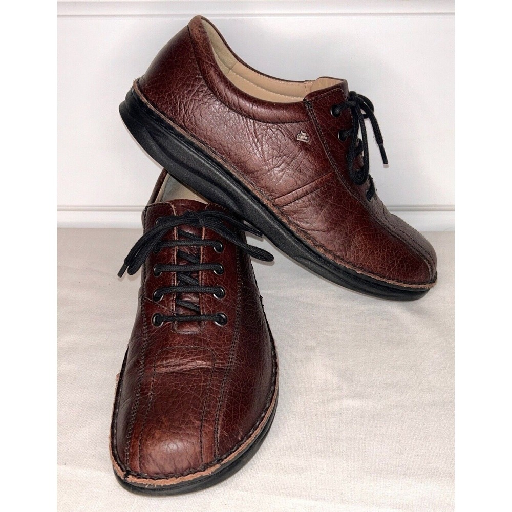 Finn Comfort London Brown Leather Lace Up Shoes Men's Sz 9